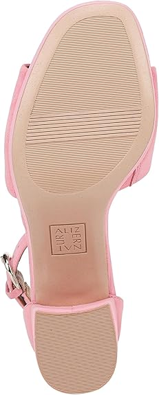 Women’s Platform Sandal – Flamingo Pink Suede Block Heel Dress Sandal