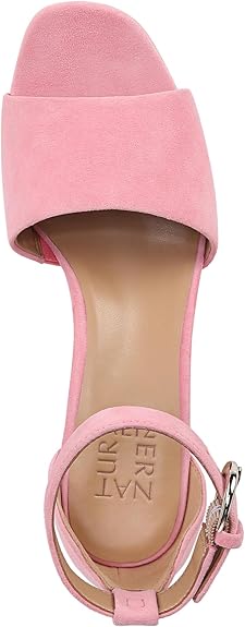 Women’s Platform Sandal – Flamingo Pink Suede Block Heel Dress Sandal