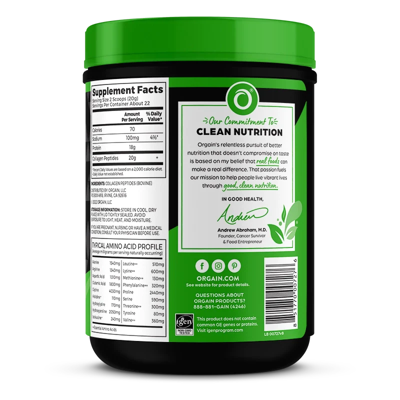 Orgain Collagen Peptides - Unflavored