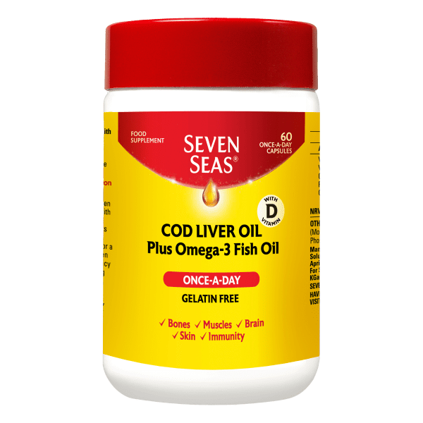Seven Seas Cod Liver Oil One-A-Day Capsules – 60s