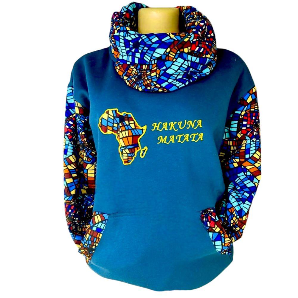 Hakuna Matata Africa Mosaic Hoodie