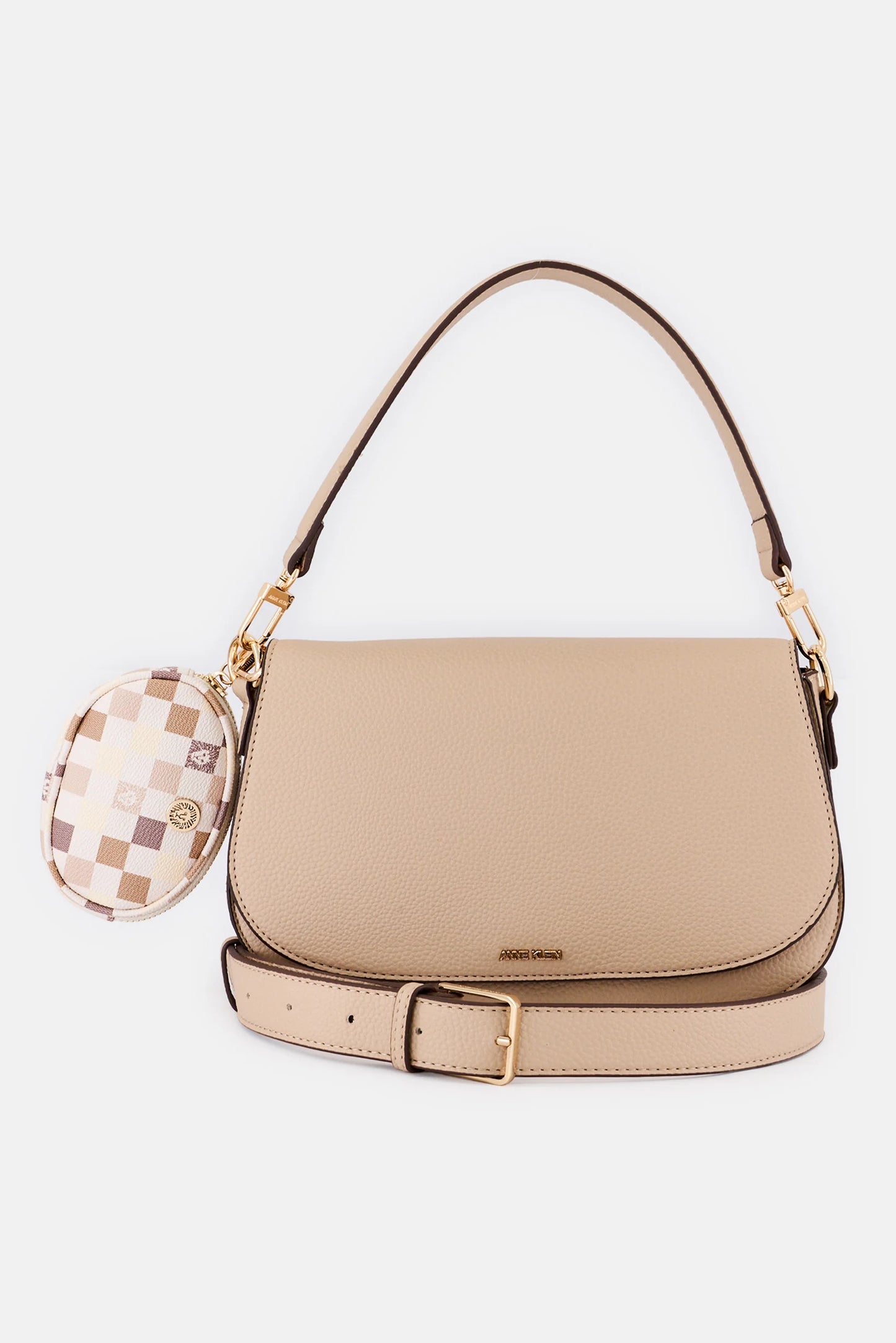 Anne Klein Handbag with Matching Purse – Beige