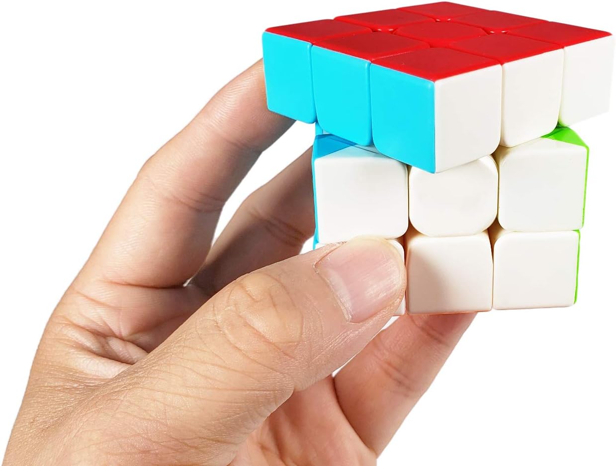 INTEGEAR Speed Cube 3x3 Stickerless with Stand and Tutorial – Easy Turning, Smooth Play, Durable Magic Puzzle Toy for Kids and Adults