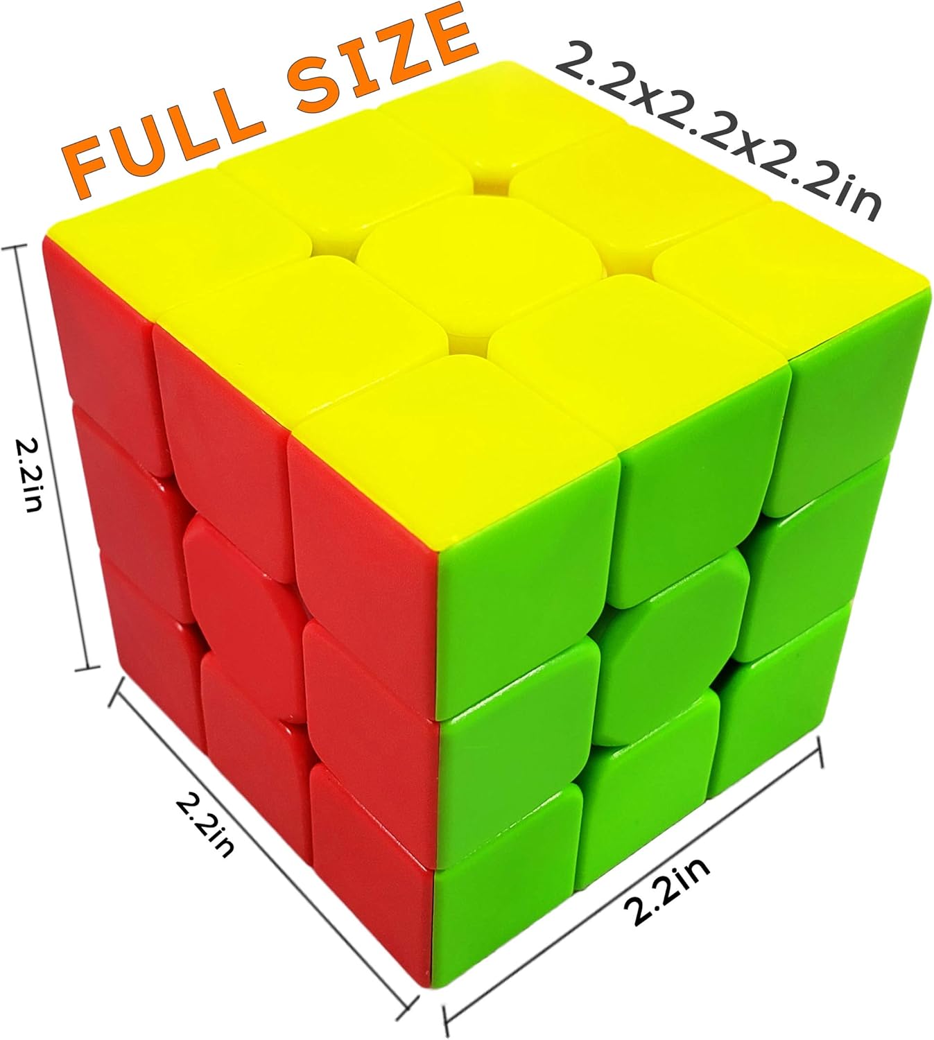 INTEGEAR Speed Cube 3x3 Stickerless with Stand and Tutorial – Easy Turning, Smooth Play, Durable Magic Puzzle Toy for Kids and Adults
