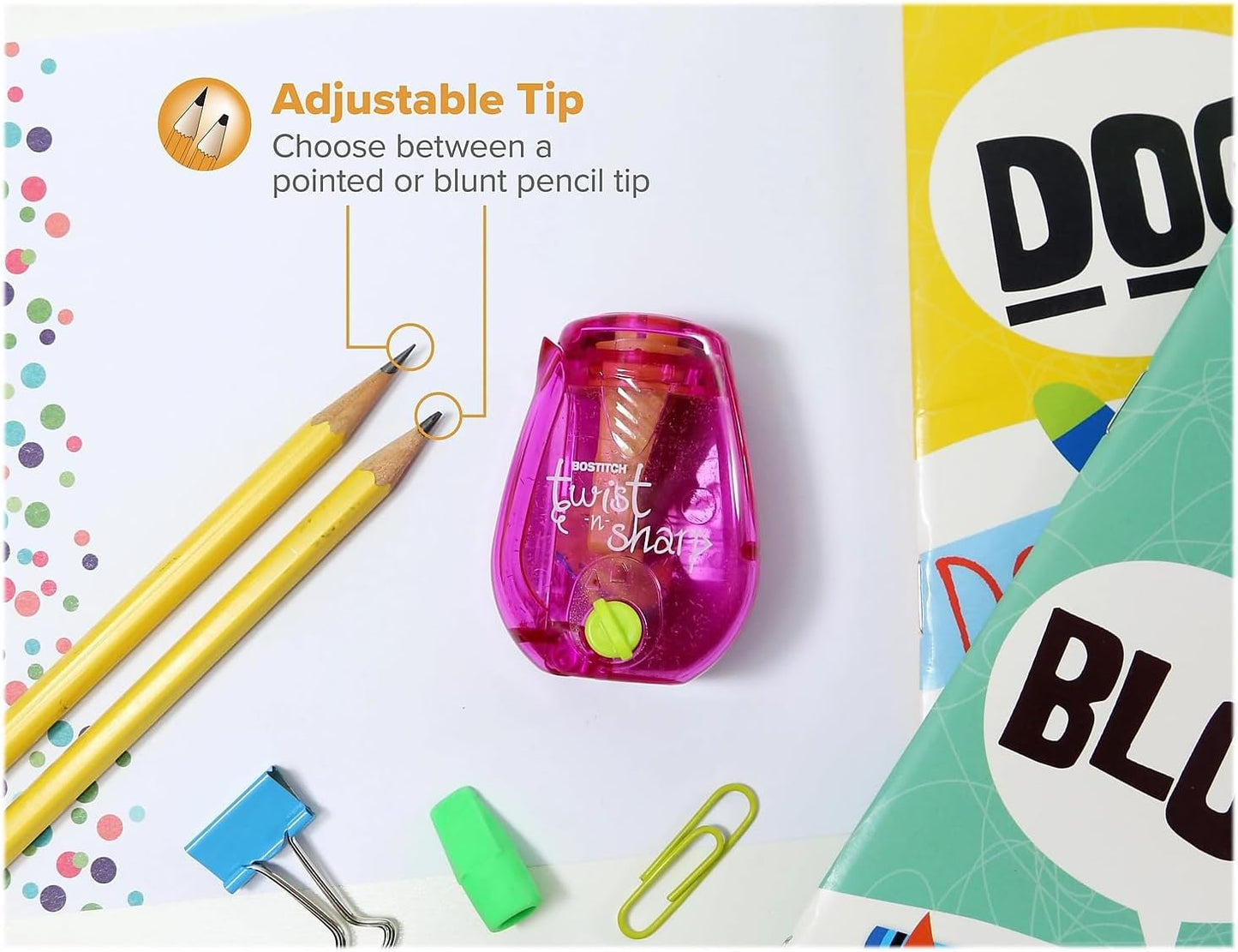 Bostitch Twist-n-Sharp Manual Pencil Sharpeners