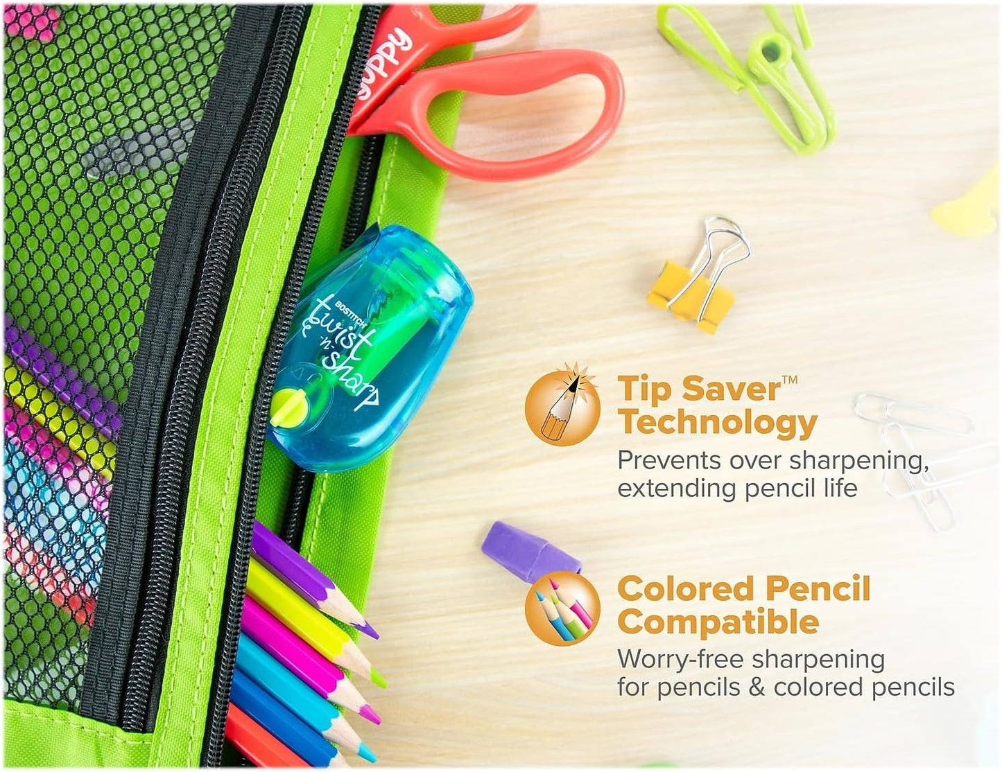 Bostitch Twist-n-Sharp Manual Pencil Sharpeners