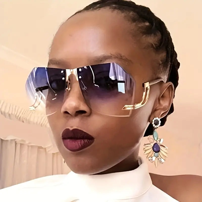 Oversized Gradient Color Eyewear