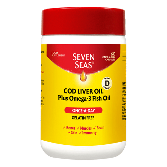 Seven Seas Cod Liver Oil One-A-Day Capsules – 60s