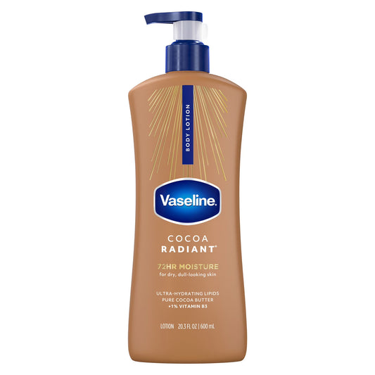Vaseline Intensive Care Cocoa Radiant Body Lotion with Cocoa Butter – 20.3 oz