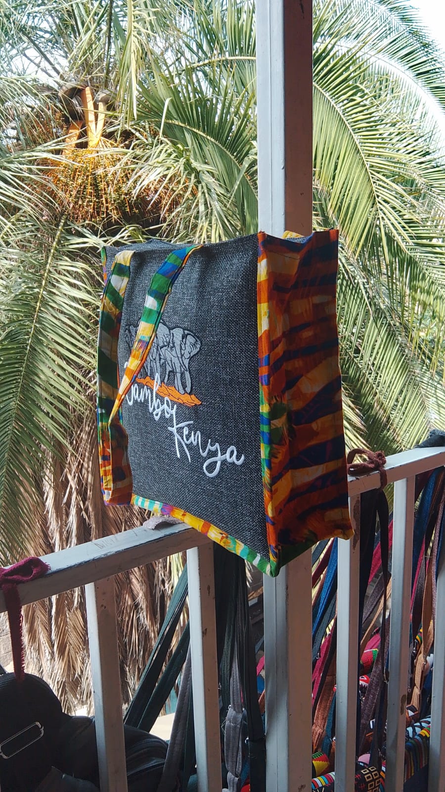 Safari Spirit “Jambo Kenya” Handmade Tote Bag