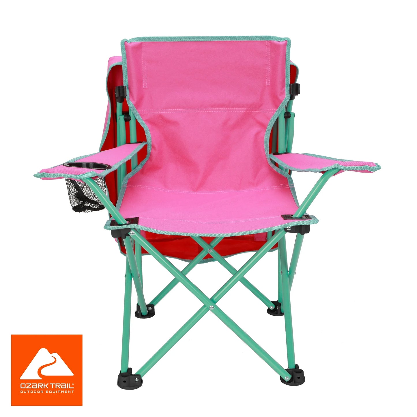 Ozark Trail Kids Canopy Chair with Safety Lock – 125 lb Capacity Pink