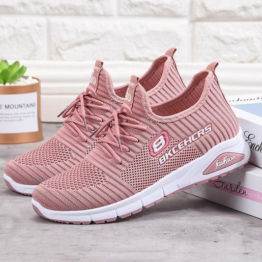 Lightweight Breathable Pink Sneakers for Women